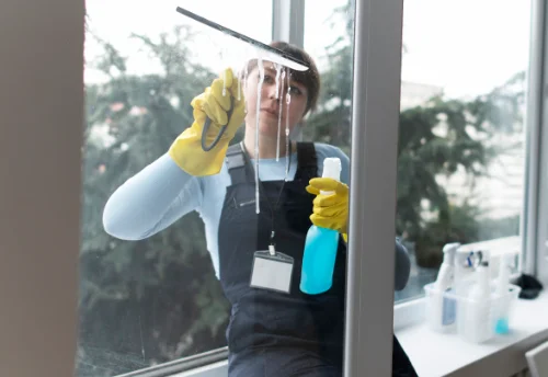 Nettoyage de vitres intérieures et extérieures à la Séguinière